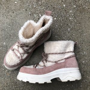 BP Nordstrom Faux Shearling, Lug sole boot